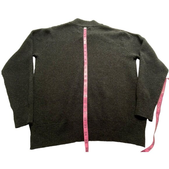 Vtg SCHOTT BROS Men Wool Blend Pullover Sweater V Neck Sz L Black Preppy 68-28 - Picture 6 of 9